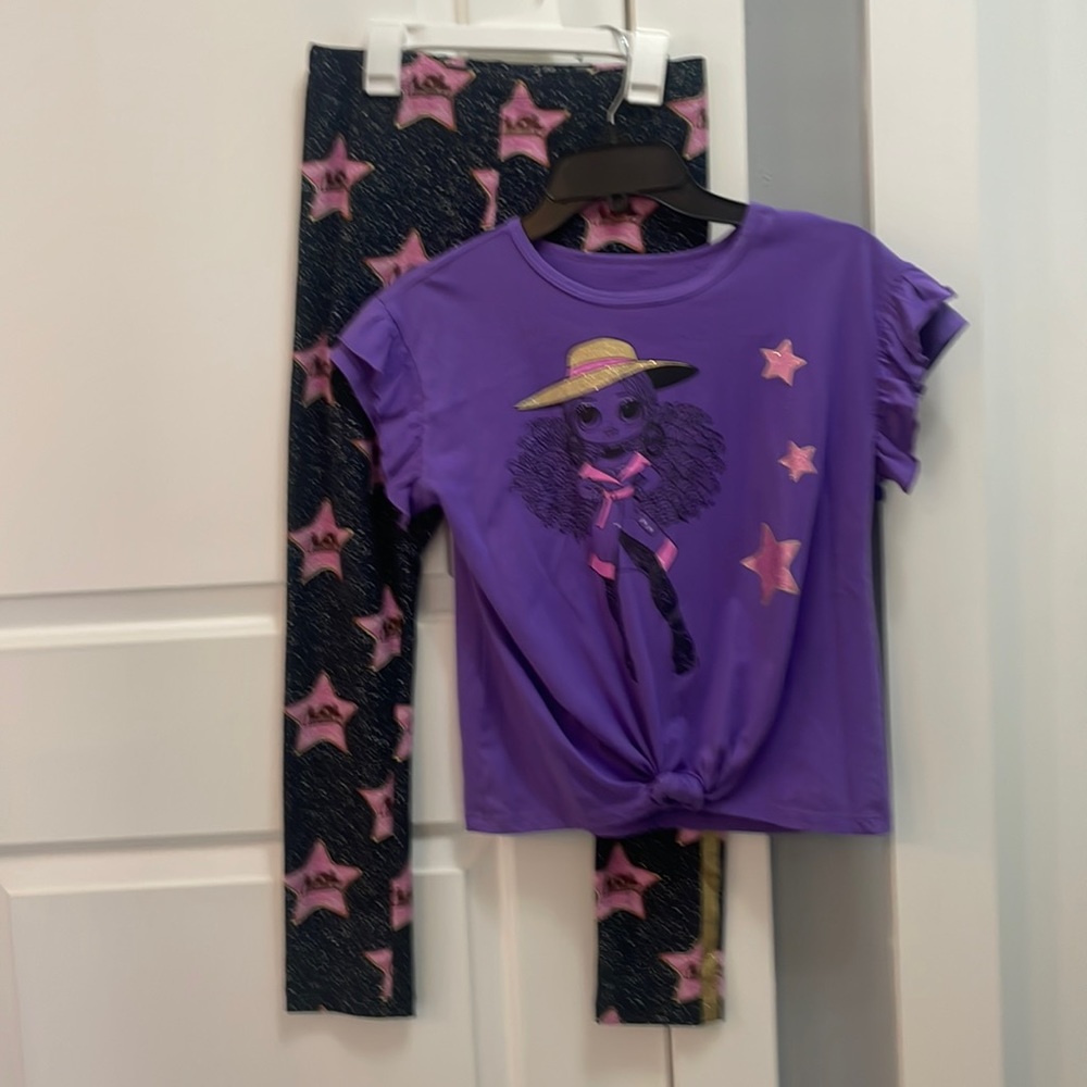 Girls LOL Shirt & Leggings Set - XL (14-16)